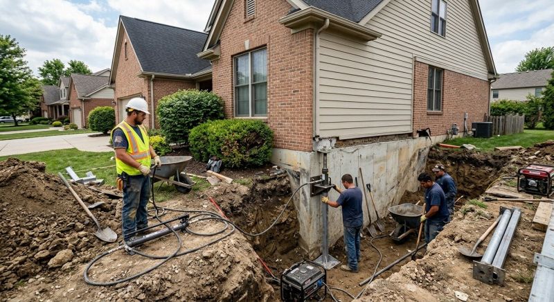 Sinking Foundation Repair in Columbus, OH